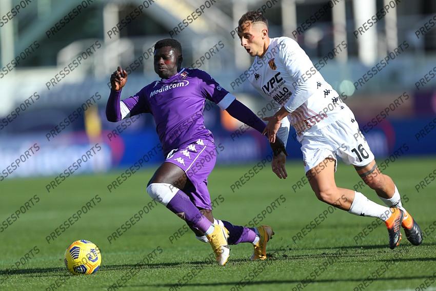 Firenze, Fiorentina - Benevento, serie A, nella foto Alfred Duncan 2020-11-22 © Niccolò Cambi/Massimo Sestini 