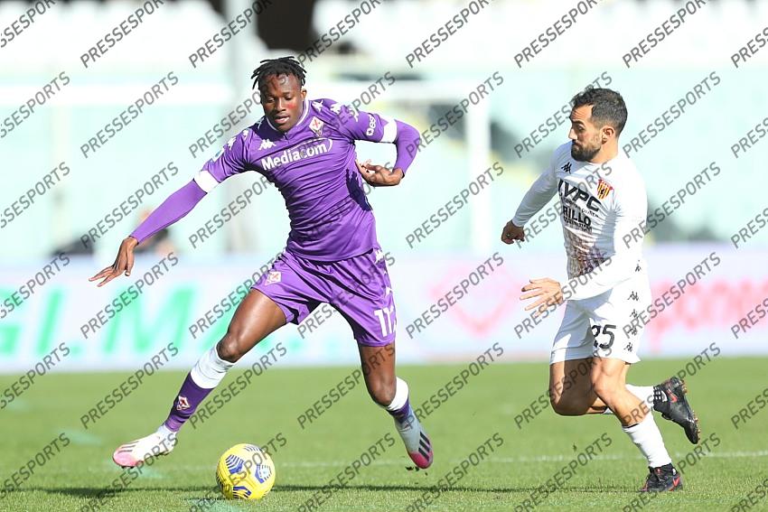 Firenze, Fiorentina - Benevento, serie A, nella foto Christian Kouame 2020-11-22 © Niccolò Cambi/Massimo Sestini 