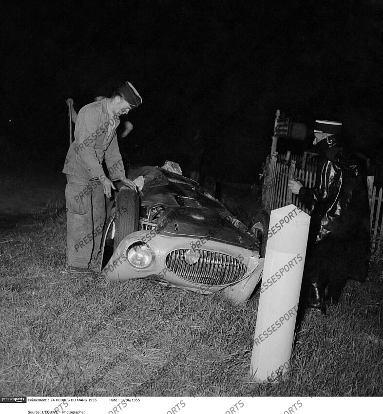 Accident de la Gordini 36 S de Robert Manzon et Elie Bayol