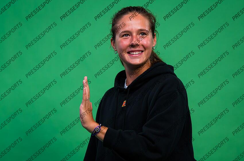 Daria Kasatkina of Russia during a virtual meet & greet with fans at the 2021 St. Petersburg Ladies Trophy WTA 500 tournament 