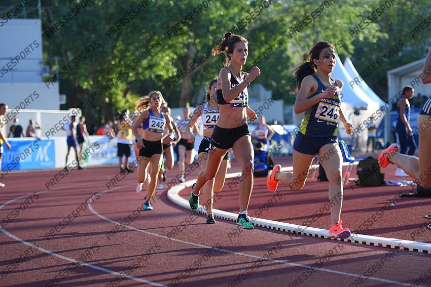 tomayo (laura) - (esp) - 249 hammami (sana) - (fra) - 248 800 M FEMMES 