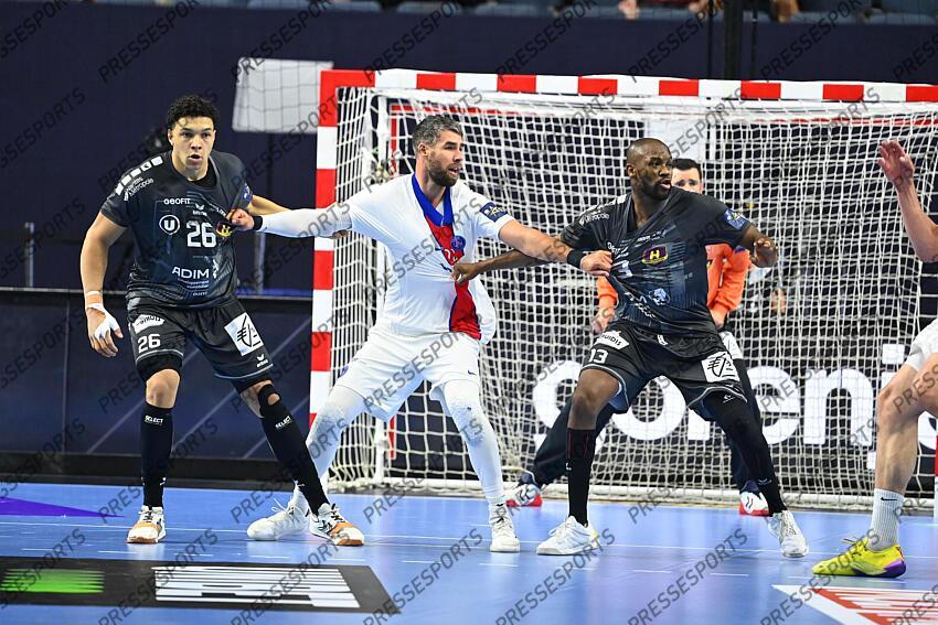 monar (theo) karabatic (luka) feliho (rock) NANTES-PSG HANDBALL (28-31) 