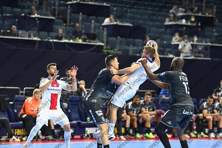 cavalcanti (alexandre) steins (luc) feliho (rock) NANTES-PSG HANDBALL (28-31) 