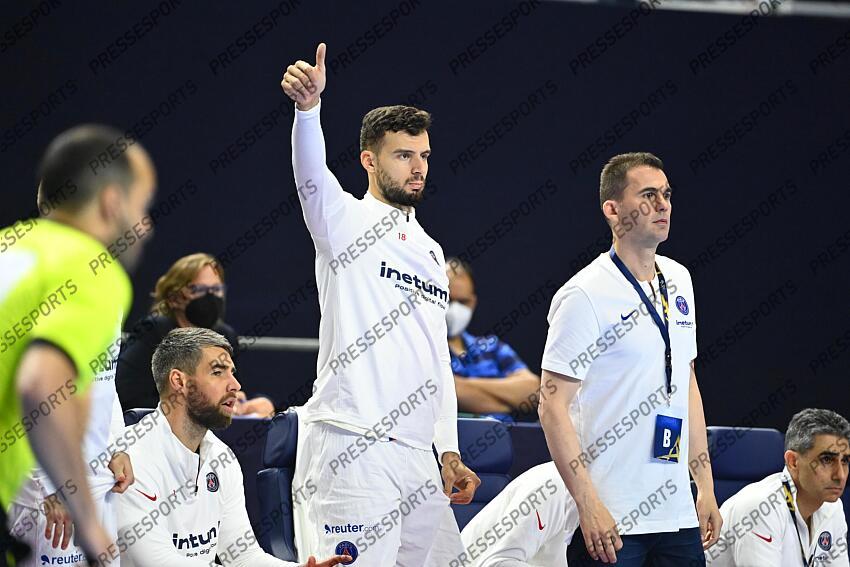 karabatic (luka) remili (nedim) gonzalez (raul) NANTES-PSG HANDBALL (28-31) 