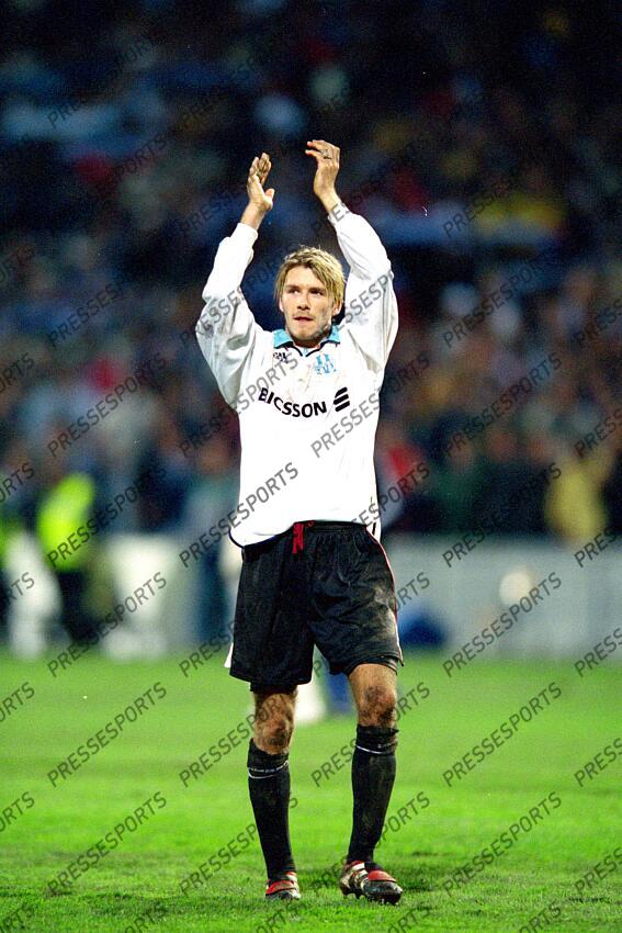 beckham (david) avec le maillot de marseille OM 