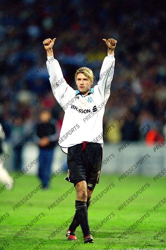 beckham (david) avec le maillot de marseille OM 