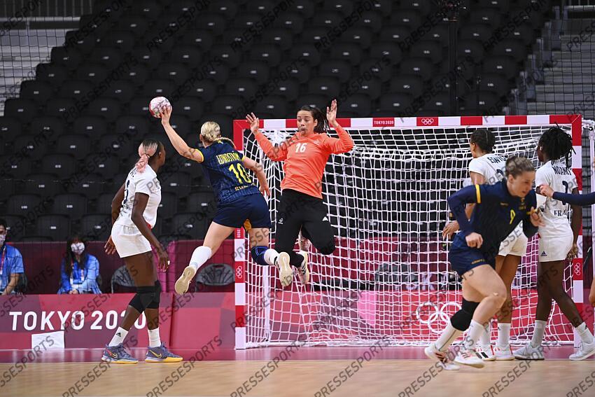 lundstrom (mathilda) darleux (cléopatre) FRANCE-SUEDE (29-27) 