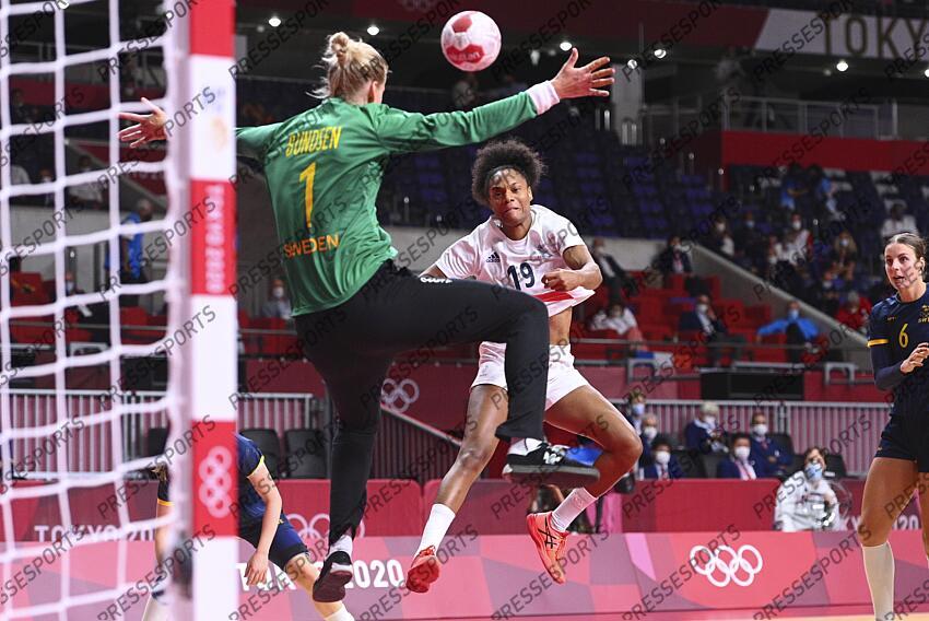 bundsen (johanna) sercien ugolin (oceane) FRANCE-SUEDE (29-27) 