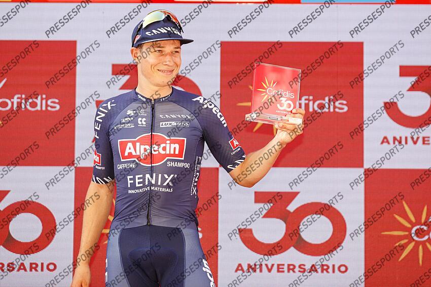 Cycling: Vuelta España 2021 / Spain Tour 2021 / La Vuelta 2021 / 2 Etapa / 2 Stage / Podium / Podium / PHILIPSEN, Jasper (BEL) Caleruega - Burgos (166,7 Km) 16/08/2021 Vuelta España 2021 / Spain Tour 2021 / La Vuelta 2021 / 2 Etapa / 2 Stage / VUELTA ETAPE 02 CALERUEGA/BURGOS 