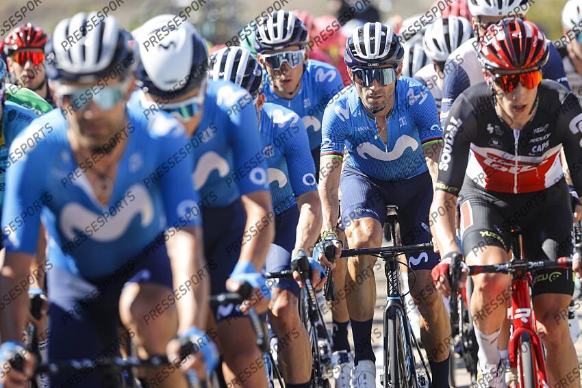 Vuelta Espana 2021 - 76th Edition - 2nd stage Caleruega - Burgos - 15/08/2021 - Alejandro Valverde - Movistar VUELTA ETAPE 02 CALERUEGA/BURGOS 