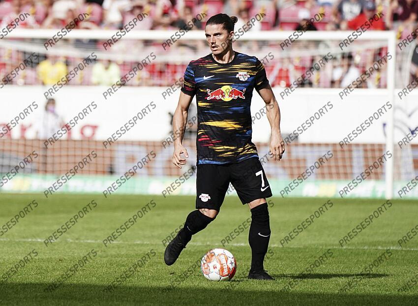 Marcel Sabitzer (Leipzig) Mainz, 15.08.2021, Fussball, Bundesliga, 1. FSV Mainz 05 - RB Leipzig MAYENCE-RB LEIPZIG (1-0) 