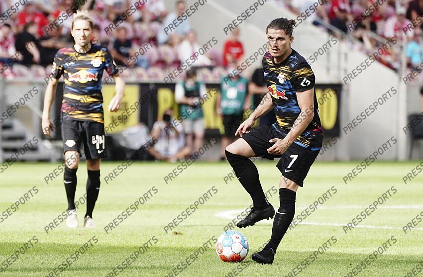 Marcel Sabitzer (Leipzig) Mainz, 15.08.2021, Fussball, Bundesliga, 1. FSV Mainz 05 - RB Leipzig MAYENCE-RB LEIPZIG (1-0) 