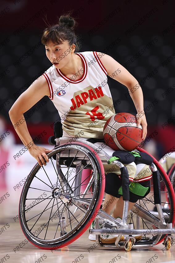 Mari Amimoto (JPN), AUGUST 26, 2021 - Wheelchair Basketball : Women's Preliminary Round Group A match between Japan - Great Britain during the Tokyo 2020 Paralympic Games at the Musashino Forest Sport Plaza in Tokyo, Japan. (Photo by Yohei Osada/AFLO SPORT) JEUX PARALYMPIQUES DE TOKYO 2020 