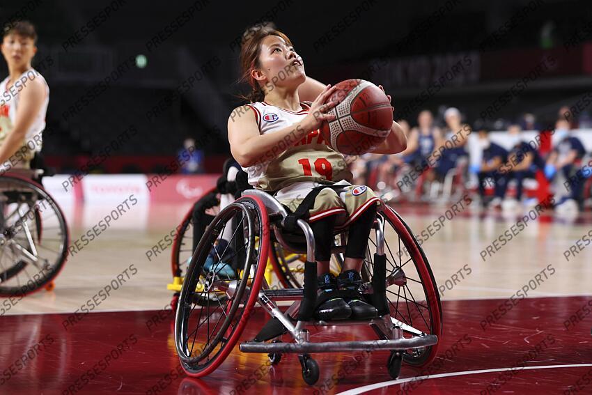 Yui Kitama (JPN), AUGUST 26, 2021 - Wheelchair Basketball : Women's Preliminary Round Group A match between Japan - Great Britain during the Tokyo 2020 Paralympic Games at the Musashino Forest Sport Plaza in Tokyo, Japan. (Photo by Yohei Osada/AFLO SPORT) JEUX PARALYMPIQUES DE TOKYO 2020 