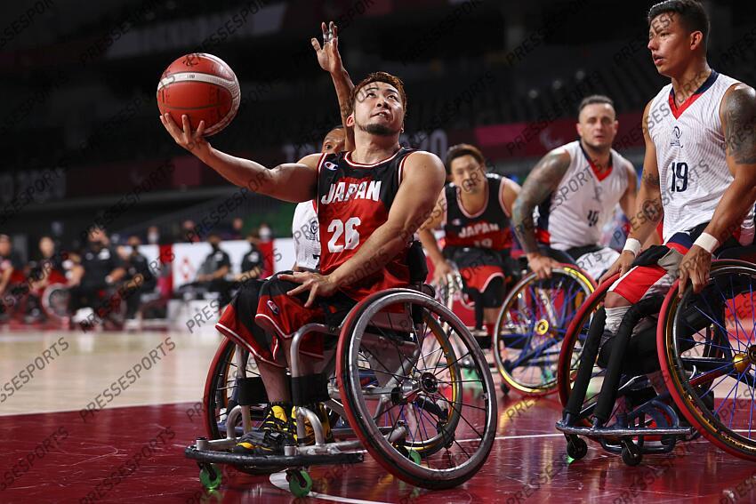 Takayoshi Iwai (JPN), AUGUST 26, 2021 - Wheelchair Basketball : Men's Preliminary Round Group A match between Colombia - Japan during the Tokyo 2020 Paralympic Games at the Musashino Forest Sport Plaza in Tokyo, Japan. (Photo by Yohei Osada/AFLO SPORT) JEUX PARALYMPIQUES DE TOKYO 2020 