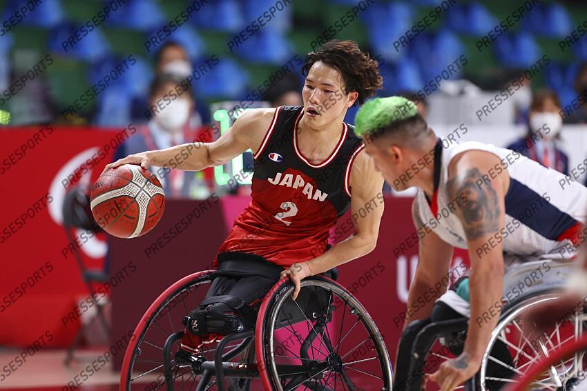 Renshi Chokai (JPN), AUGUST 26, 2021 - Wheelchair Basketball : Men's Preliminary Round Group A match between Colombia - Japan during the Tokyo 2020 Paralympic Games at the Musashino Forest Sport Plaza in Tokyo, Japan. (Photo by Yohei Osada/AFLO SPORT) JEUX PARALYMPIQUES DE TOKYO 2020 