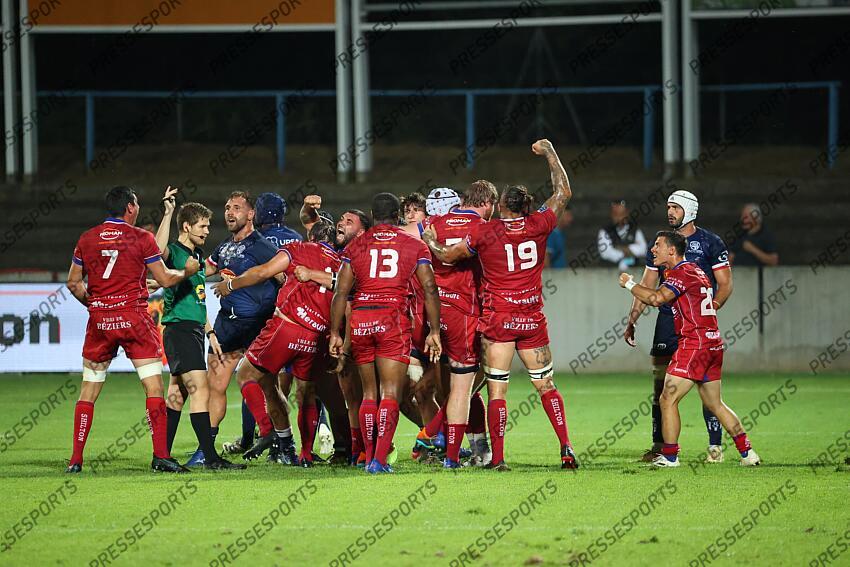 gunther (pierrick) - 19 goillot (jean victor) - 20 AGEN-BEZIERS (9-12) 