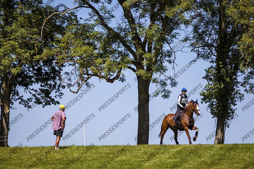 Le Grand Complet 2021. Haras du Pin. CCI2-L. Charlotte LEMARIE (FRA). BRICK DES RUETTES Photographie Eric KNOLL LE GRAND COMPLET HARAS DU PINS 