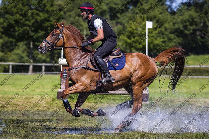Le Grand Complet 2021. Haras du Pin. CCI2-L. Alexis LEMAIRE (FRA). INDINE B Photographie Eric KNOLL LE GRAND COMPLET HARAS DU PINS 