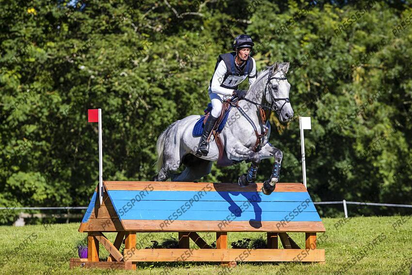 Le Grand Complet 2021. Haras du Pin. CCI2-S. Mathieu CHOMBART (FRA). BIG BOSS MELO Photographie Eric KNOLL LE GRAND COMPLET HARAS DU PINS 