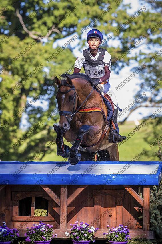Le Grand Complet 2021. Haras du Pin. CCI2-S. Victor LEVECQUE (FRA). DARJEELING DE BERNOU Photographie Eric KNOLL LE GRAND COMPLET HARAS DU PINS 