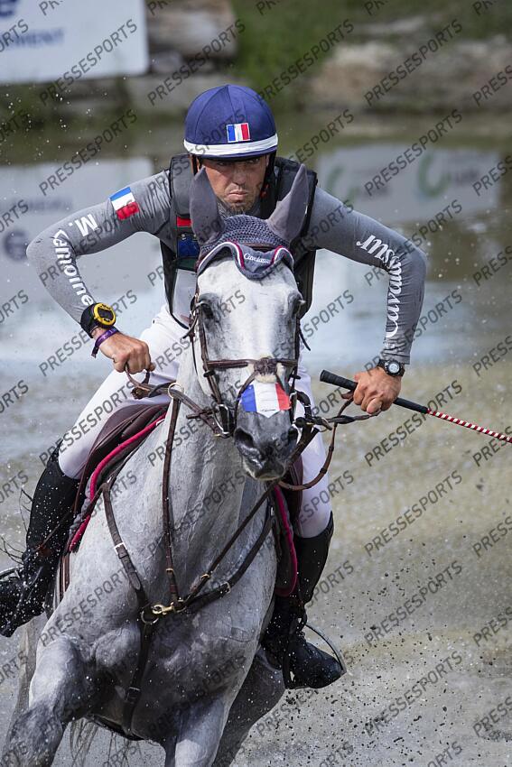 Le Grand Complet 2021. Haras du Pin. CCI04-S. Mathieu LEMOINE (FRA). QUATCHINA BLUE Z Photographie Eric KNOLL LE GRAND COMPLET HARAS DU PINS 
