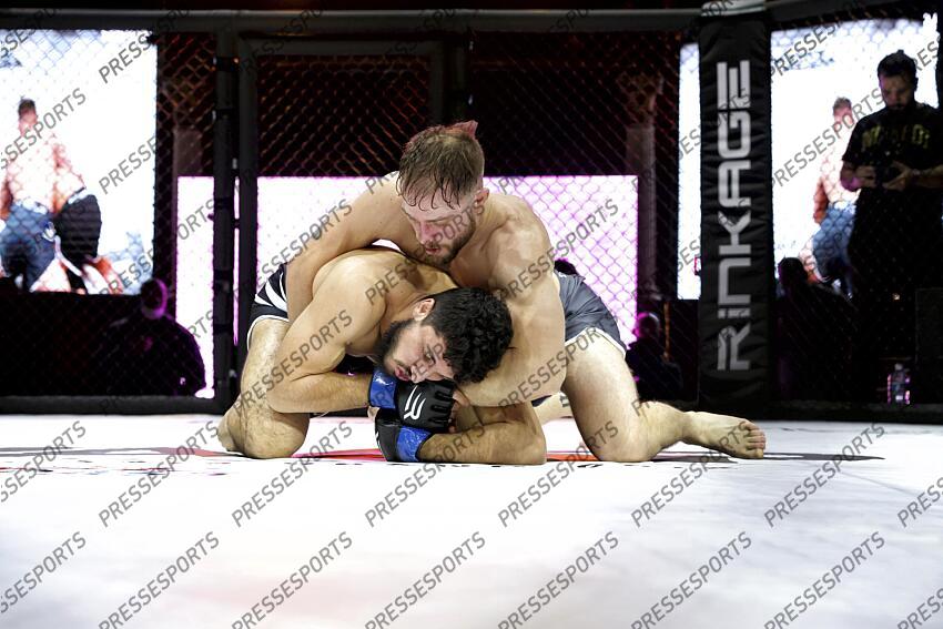 marie saadi (mickael) (fra) gant rouge guenana (kaled) gant bleu MMA GRAND PRIX 4 