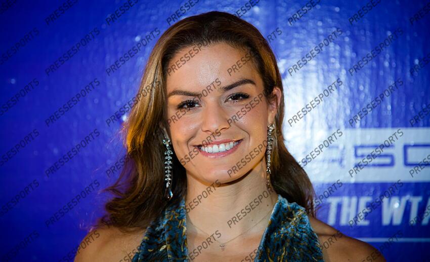 Maria Sakkari of Greece during the draw ceremony of the 2021 Akron WTA Finals Guadalajara WTA tennis tournament soiree gala 2021 Akron WTA Finals Guadalajara Monday Draw 