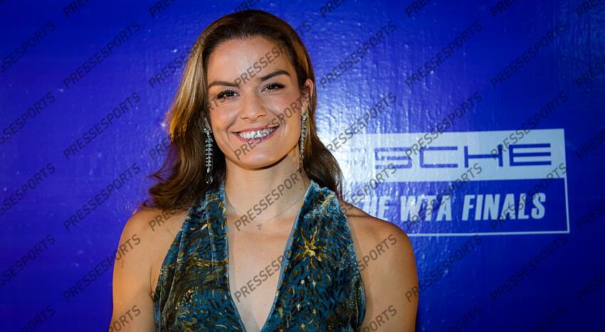 Maria Sakkari of Greece during the draw ceremony of the 2021 Akron WTA Finals Guadalajara WTA tennis tournament soiree gala 2021 Akron WTA Finals Guadalajara Monday Draw 