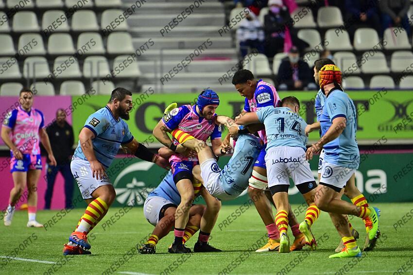 kubriashvili (davit) arrate (alex) tedder (tristan) francoz (charlie) pujol (jean bernard) 14 STADE FRANCAIS-PERPIGNAN (27-17) 