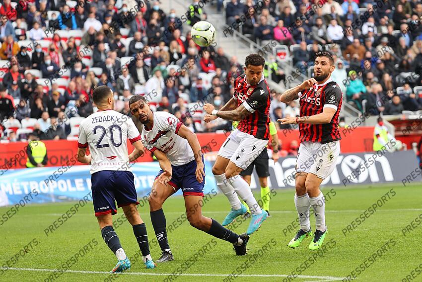 zedadka (akim) hountondji (cedric) kluivert (justin) delort (andy) NICE-CLERMONT FOOT (0-1) 