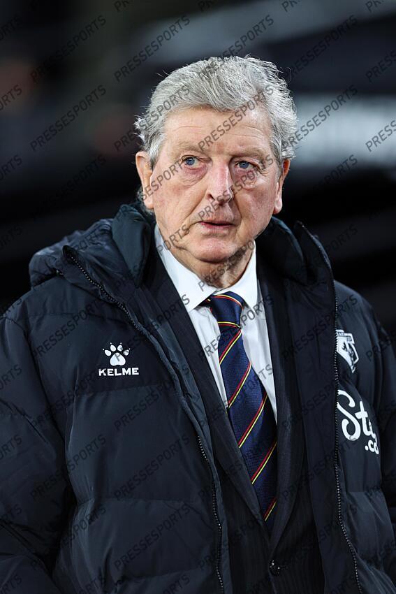 8 February 2022, London - Premier League Football - West Ham United v Watford - Watford manager Roy Hodgson - Photo: Charlotte Wilson / Offside. WEST HAM UNITED-WATFORD (1-0) 