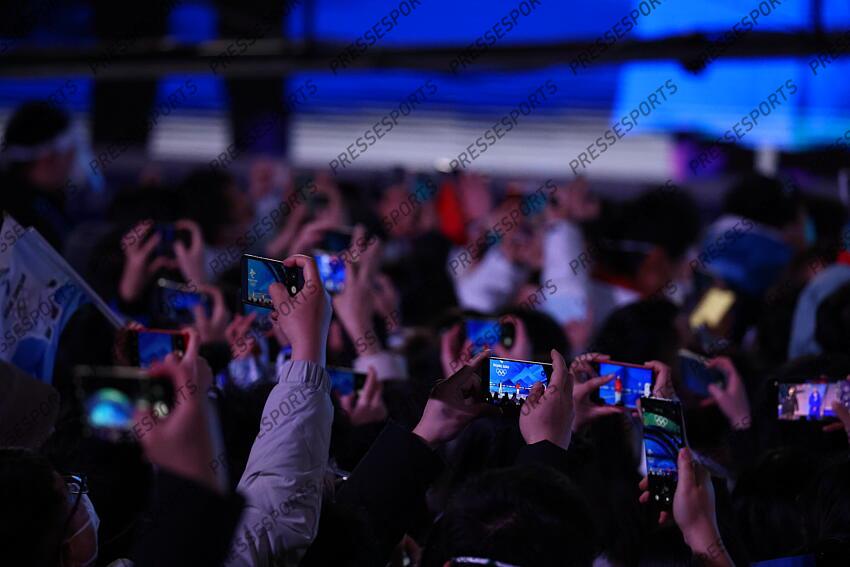 General view, FEBRUARY 8, 2022 - Freestyle Skiing : Women's Big Air Medal Ceremony during the Beijing 2022 Olympic Winter Games at Beijing Medal Plaza in Beijing, China. (Photo by AFLO SPORT) BIG AIR FEMMES 