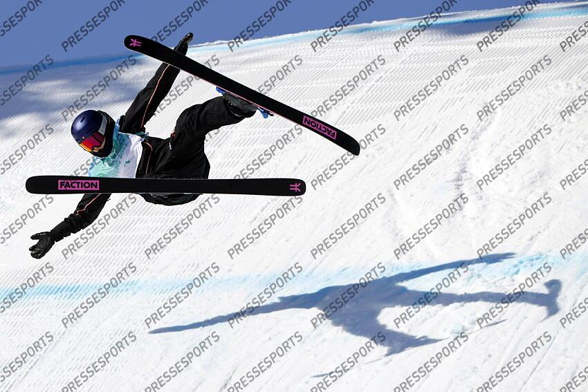 BEIJING, CHINA - FEBRUARY 8 : Mathilde Gremaud of Team Switzerland wins the bronze medal during the Olympic Games 2022, Women's Freeski Big Air on February 8, 2022 in Zhangjiakou China. (Photo by Christophe Pallot/Agence Zoom) BIG AIR FEMMES 