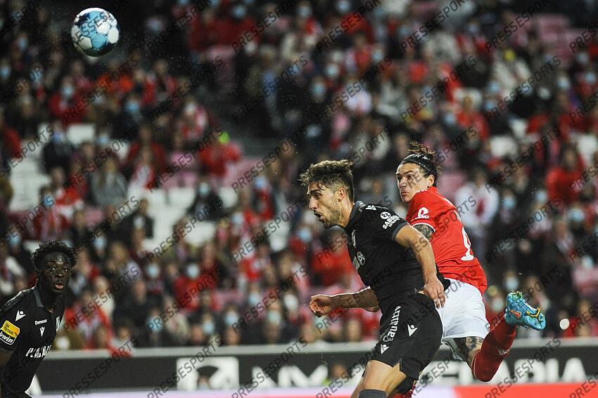 Darwin, joueur de Benfica, lors du match entre son équipe et l'équipe de Vitória de Guimarães lors du match de football de la Ligue portugaise I qui s'est tenu à l'Estádio da Luz, Lisbonne, Portugal, le 27 février 2022. CARLOS BARROSO /PRESSESPORTS BENFICA-VITORIA GUIMARAES (3-0) 
