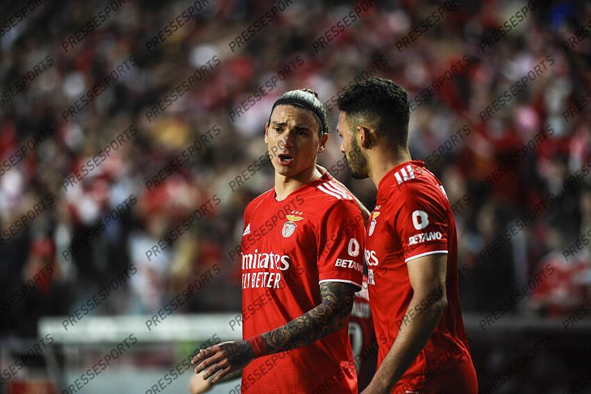 Darwin joueur de Benfica, lors du match entre son équipe et l'équipe de Vitória de Guimarães lors du match de football de la Ligue portugaise I qui s'est tenu à l'Estádio da Luz, Lisbonne, Portugal, le 27 février 2022. CARLOS BARROSO /PRESSESPORTS BENFICA-VITORIA GUIMARAES (3-0) 