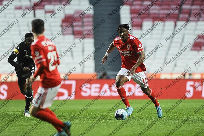Meite, joueur de Benfica, lors du match entre son équipe et l'équipe de Vitória de Guimarães lors du match de football de la Ligue portugaise I qui s'est tenu à l'Estádio da Luz, Lisbonne, Portugal, le 27 février 2022. CARLOS BARROSO /PRESSESPORTS BENFICA-VITORIA GUIMARAES (3-0) 