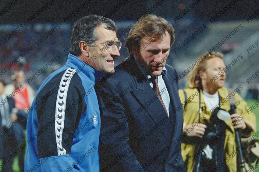 DEPARDIEU (GERARD) BOURGOIN (GERARD) MARSEILLE-AUXERRE MARSEILLE-AUXERRE (1-1) (tab 1-3) 