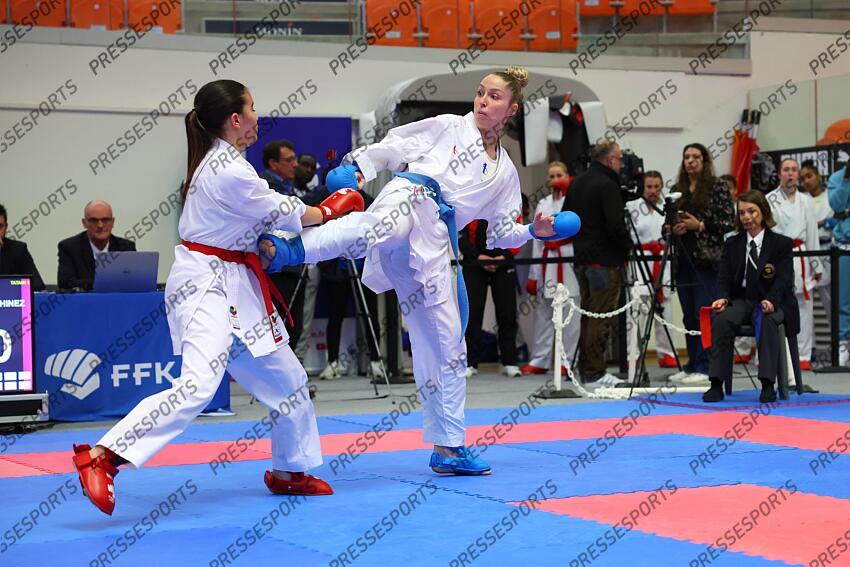 sivert (laura) (fra) ceinture bleu CHAMPIONNAT DE FRANCE DE KARATE 