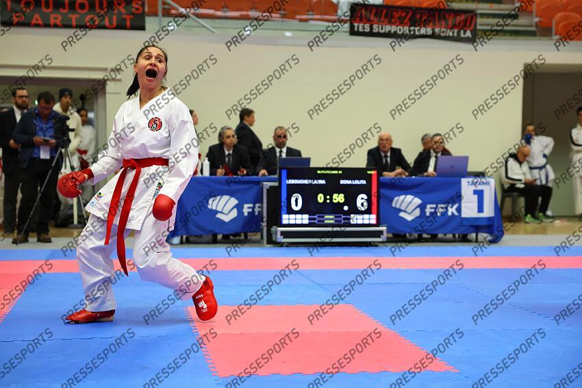dona (lolita) (fra) ceinture rouge CHAMPIONNAT DE FRANCE DE KARATE 