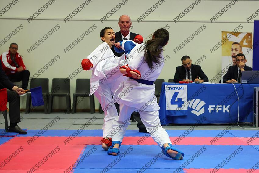levacher (tylla) (fra) ceinture rouge CHAMPIONNAT DE FRANCE DE KARATE 
