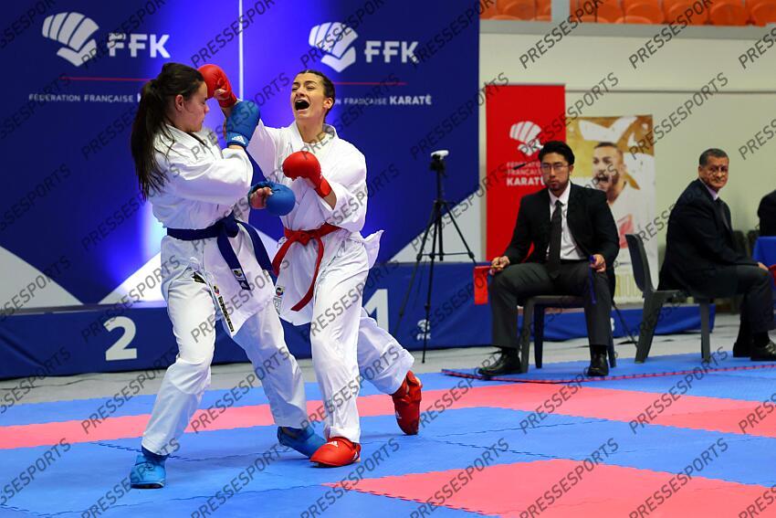 levacher (tylla) (fra) ceinture rouge CHAMPIONNAT DE FRANCE DE KARATE 