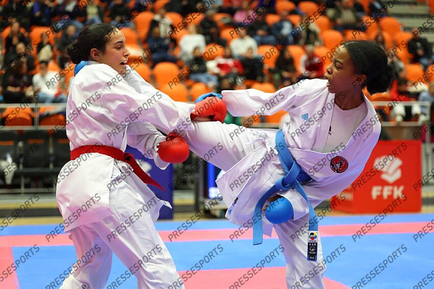 ahmed (niswa) (fra) ceinture bleu CHAMPIONNAT DE FRANCE DE KARATE 