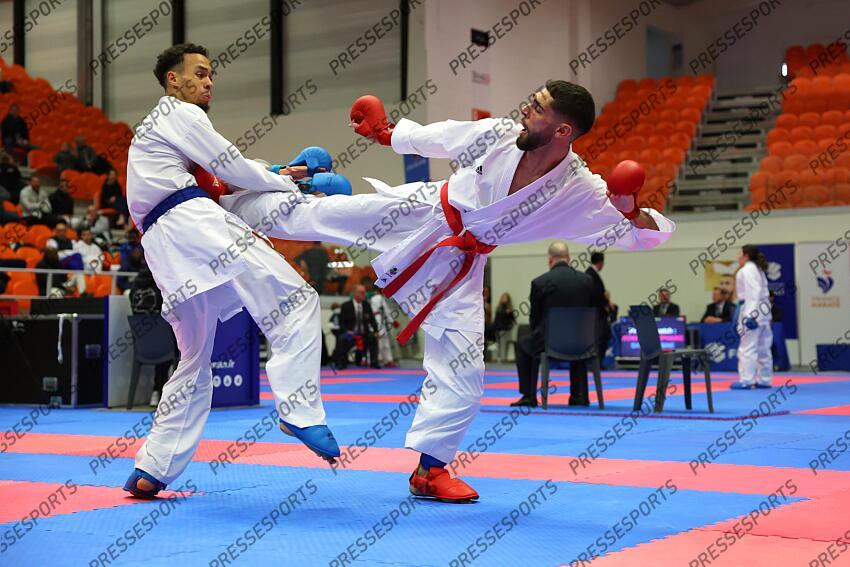 de barros (damien) (fra) ceinture bleu lavaud (pierre) (fra) ceinture rouge CHAMPIONNAT DE FRANCE DE KARATE 