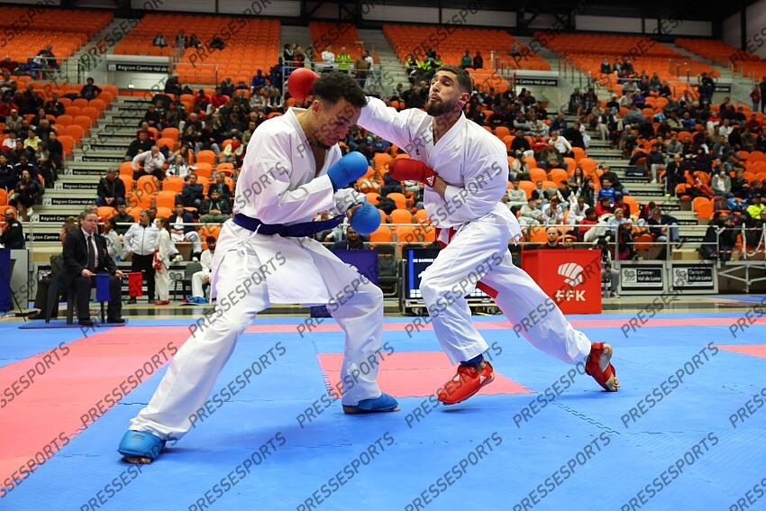 de barros (damien) (fra) ceinture bleu lavaud (pierre) (fra) ceinture rouge CHAMPIONNAT DE FRANCE DE KARATE 