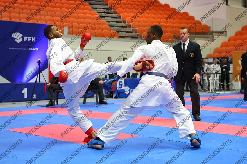 salmi (younesse) (fra) ceinture rouge CHAMPIONNAT DE FRANCE DE KARATE 