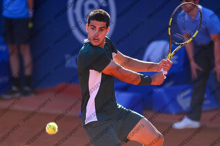 Carlos Alcaraz during the Barcelona Open Banc Sabadell, Conde de Godo Trophy played at Real Club de Tenis Barcelona on April 24, 2022 in Barcelona, Spain. TOURNOI DE BARCELONE 