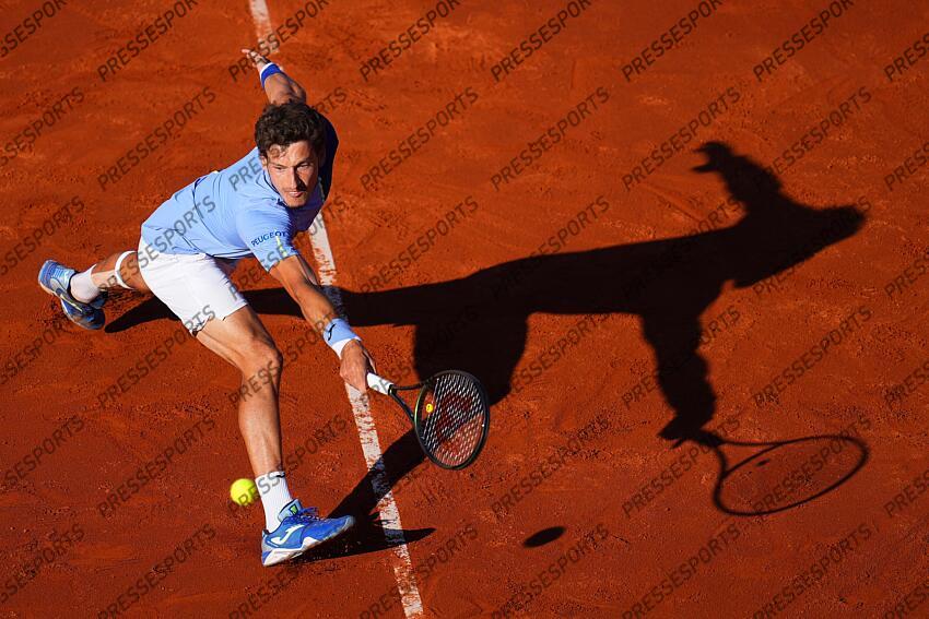 Pablo Carreno during the Final match of the Barcelona Open Banc Sabadell, Conde de Godo Trophy played at Real Club de Tenis Barcelona on April 24, 2022 in Barcelona, Spain. (Photo by Bagu Blanco / PRESSINPHOTO) TOURNOI DE BARCELONE 