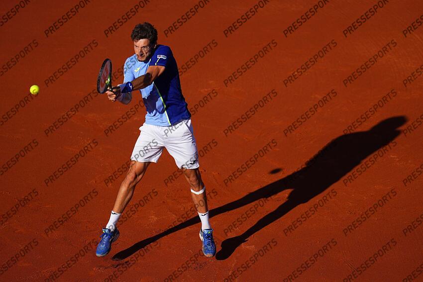 Pablo Carreno during the Final match of the Barcelona Open Banc Sabadell, Conde de Godo Trophy played at Real Club de Tenis Barcelona on April 24, 2022 in Barcelona, Spain. (Photo by Bagu Blanco / PRESSINPHOTO) TOURNOI DE BARCELONE 