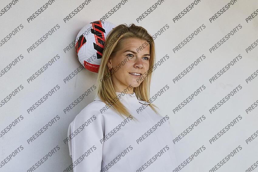 hegerberg (ada) MAGAZINE HEGERBERG Ada Hegerberg au Groupama Stadium à Lyon le 18 avril 2022 